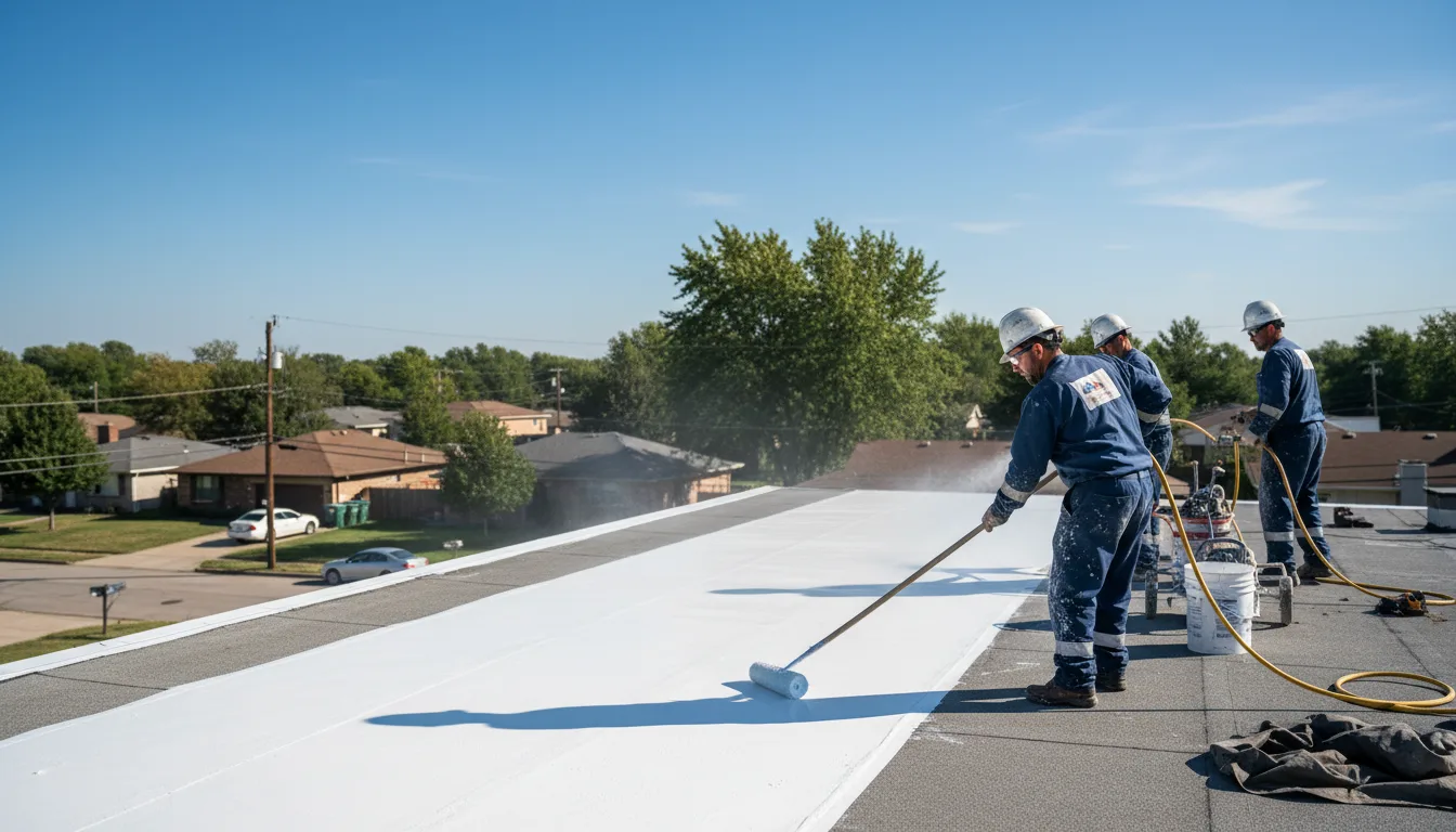Commercial roof coating in Mercer, ND near me